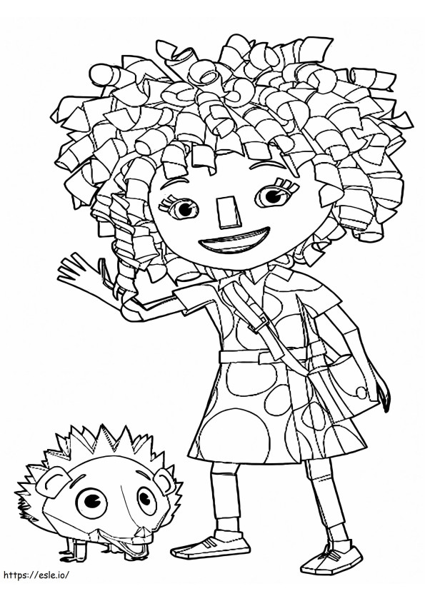 Fluffy And Kira coloring page