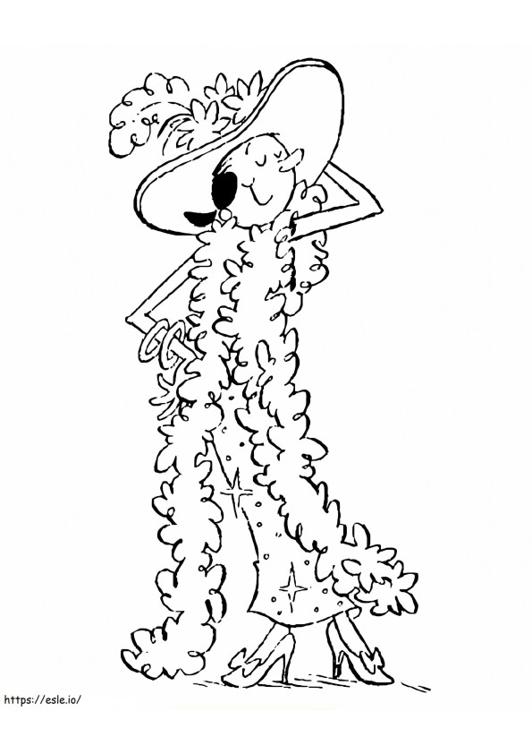 Pretty Olive Oyl coloring page