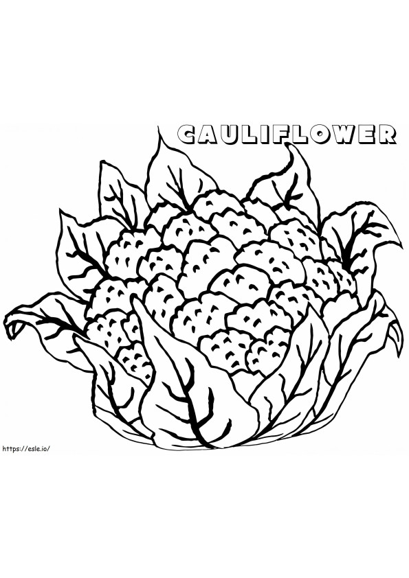 Cauliflower For Kid coloring page