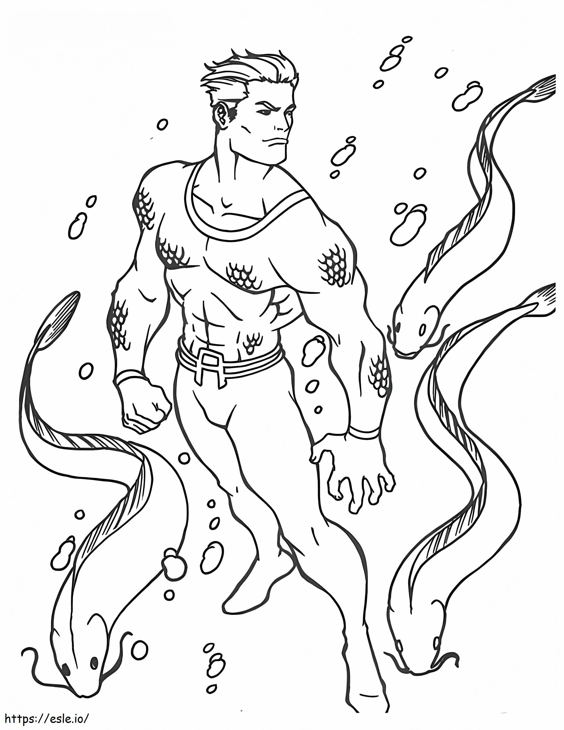 Aquaman 6 ausmalbilder