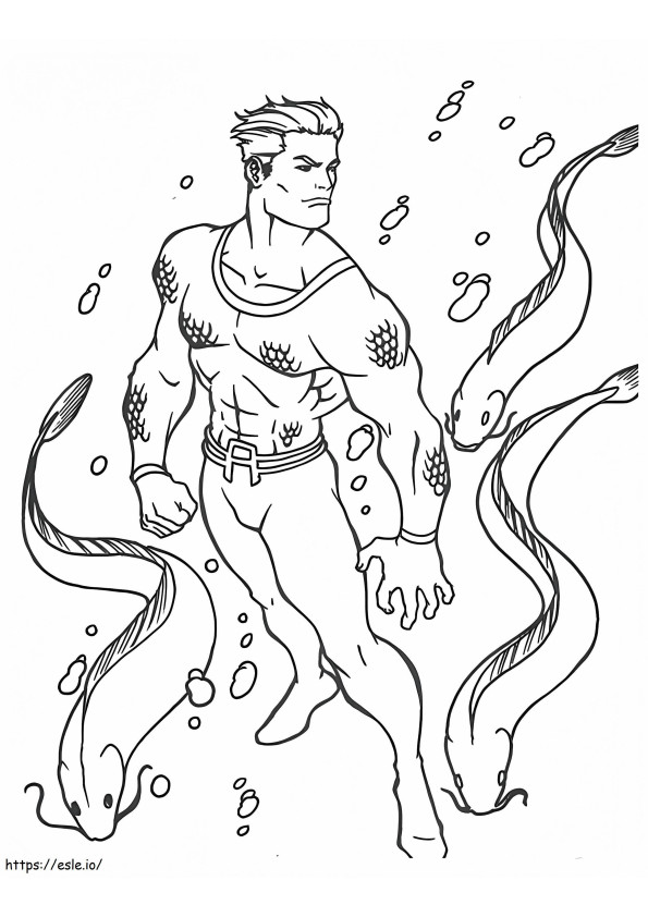 Aquaman 6 ausmalbilder