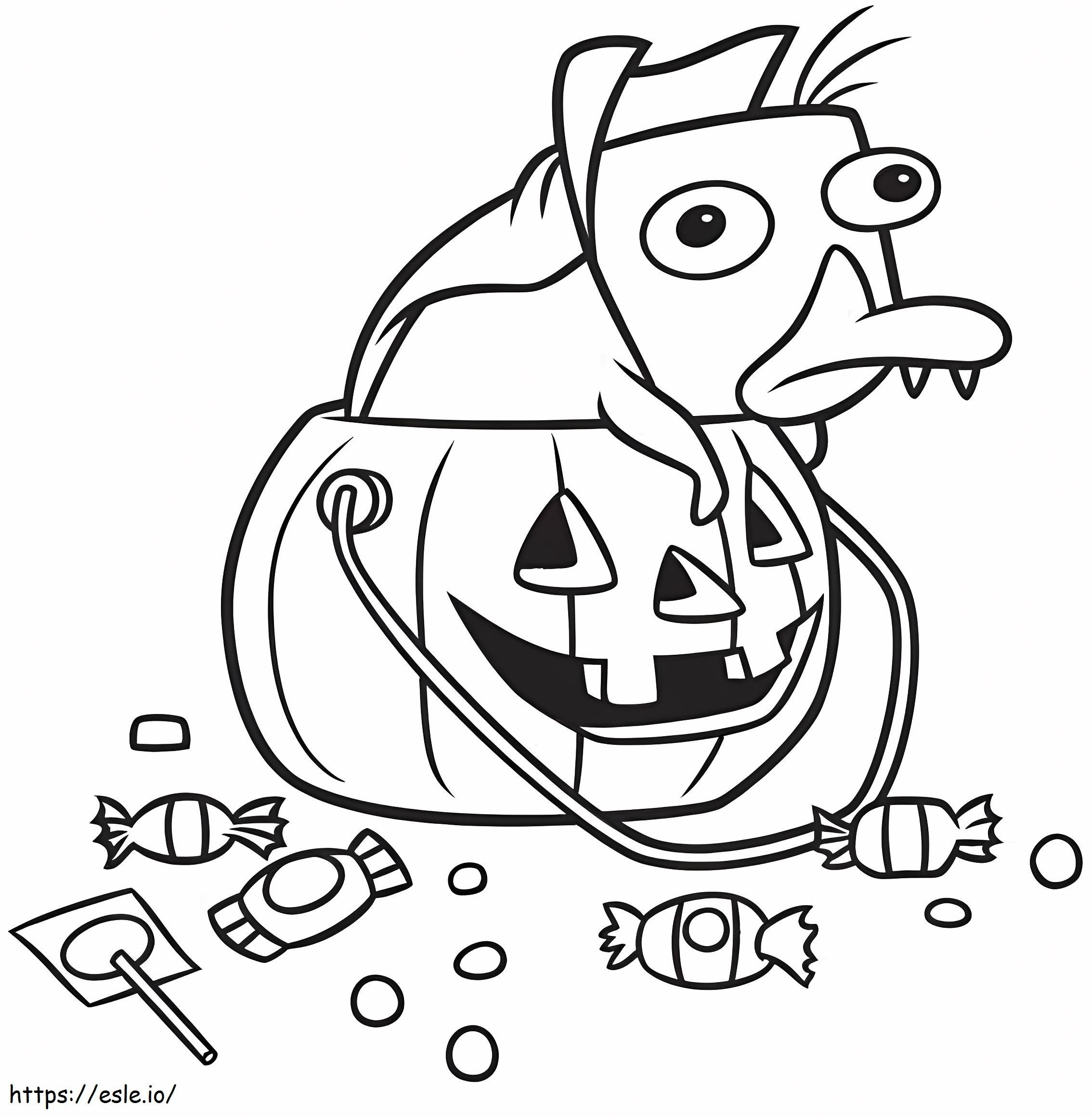 Perry In Pumpkin coloring page