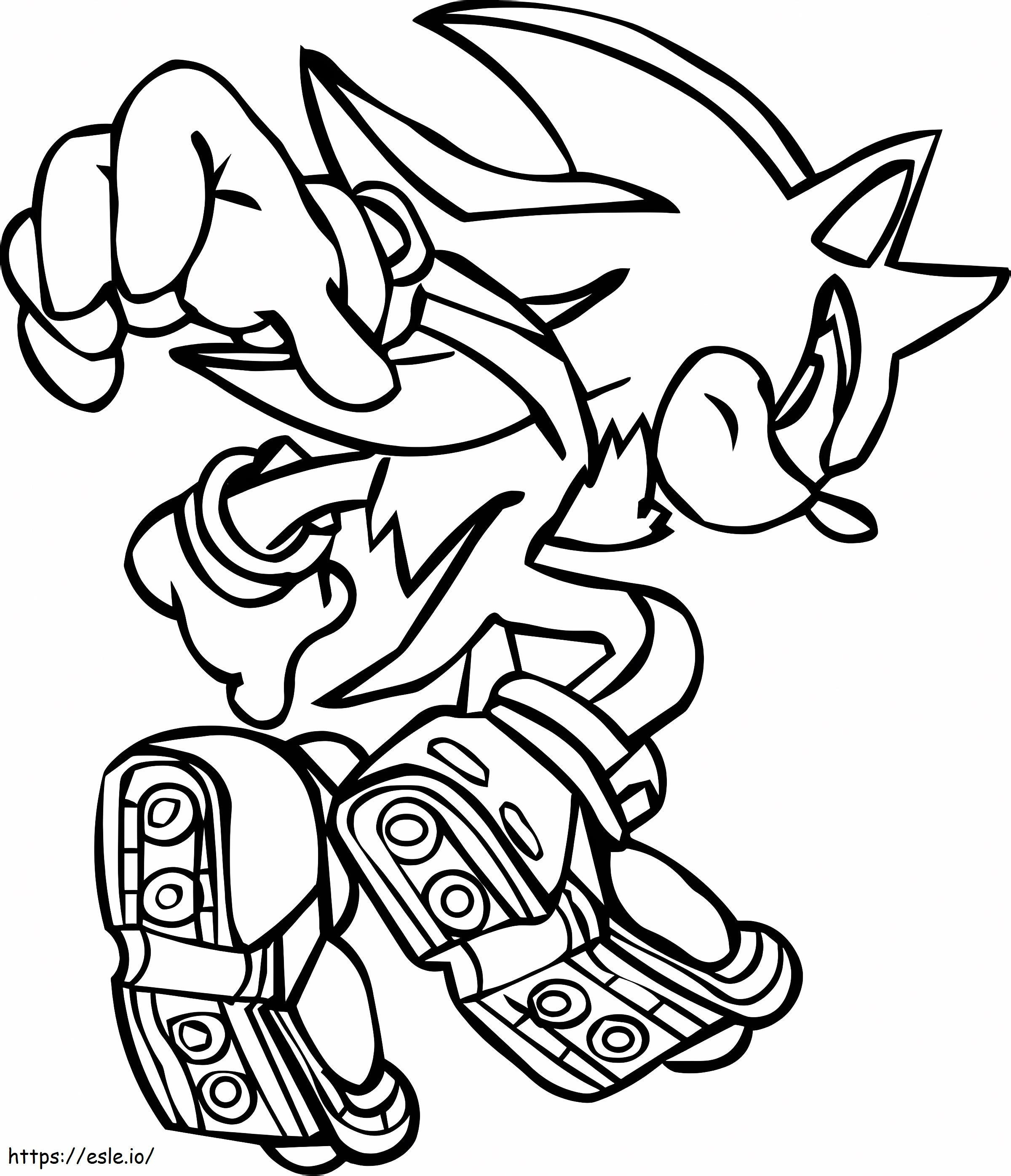 Shadow The Hedgehog Is Cool coloring page