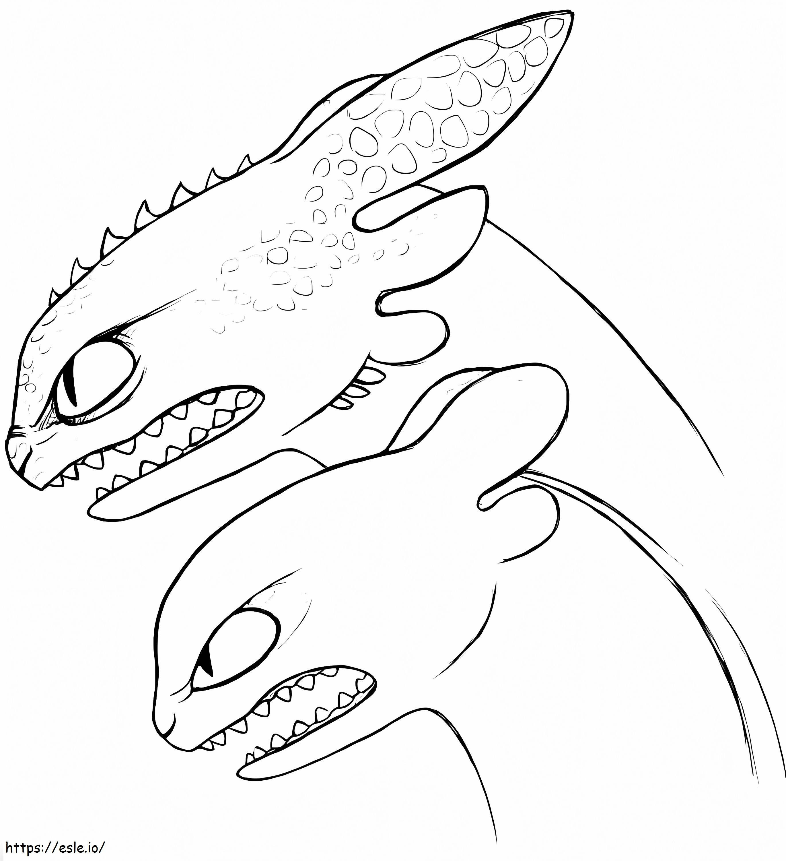 Toothless Sketch coloring page