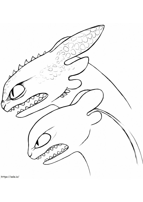 Toothless Sketch coloring page