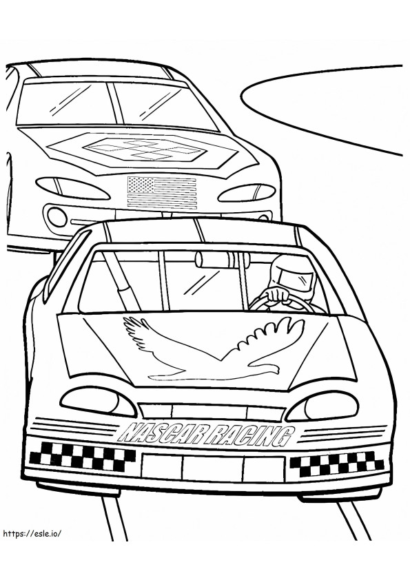 Nascar Racing coloring page