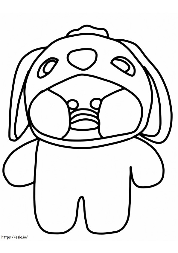 Funny Lalafanfan coloring page