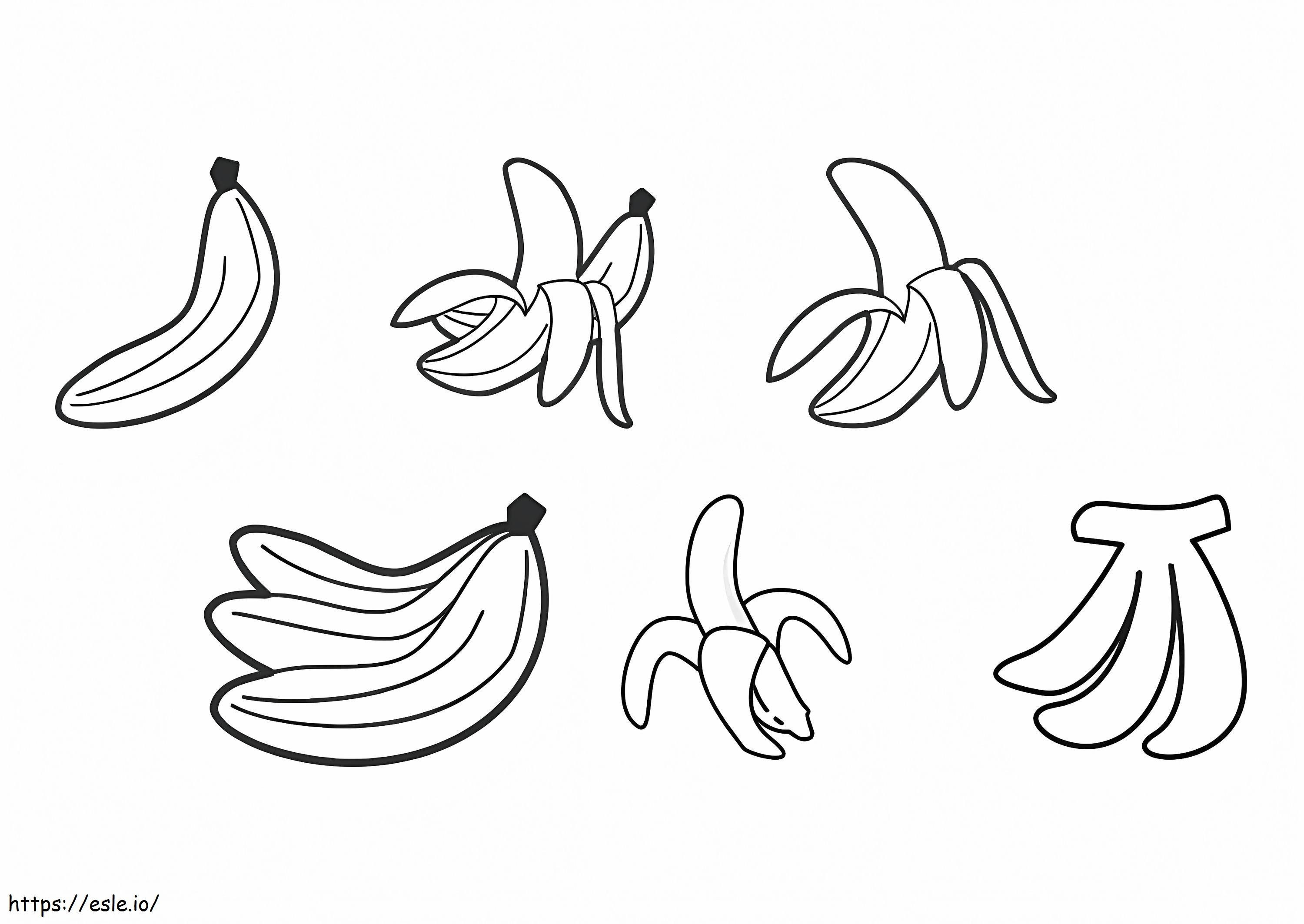 Hyvä banaani värityskuva