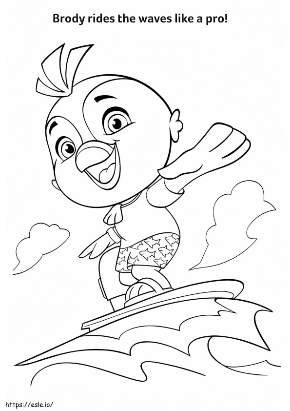 Puffin Brody coloring page