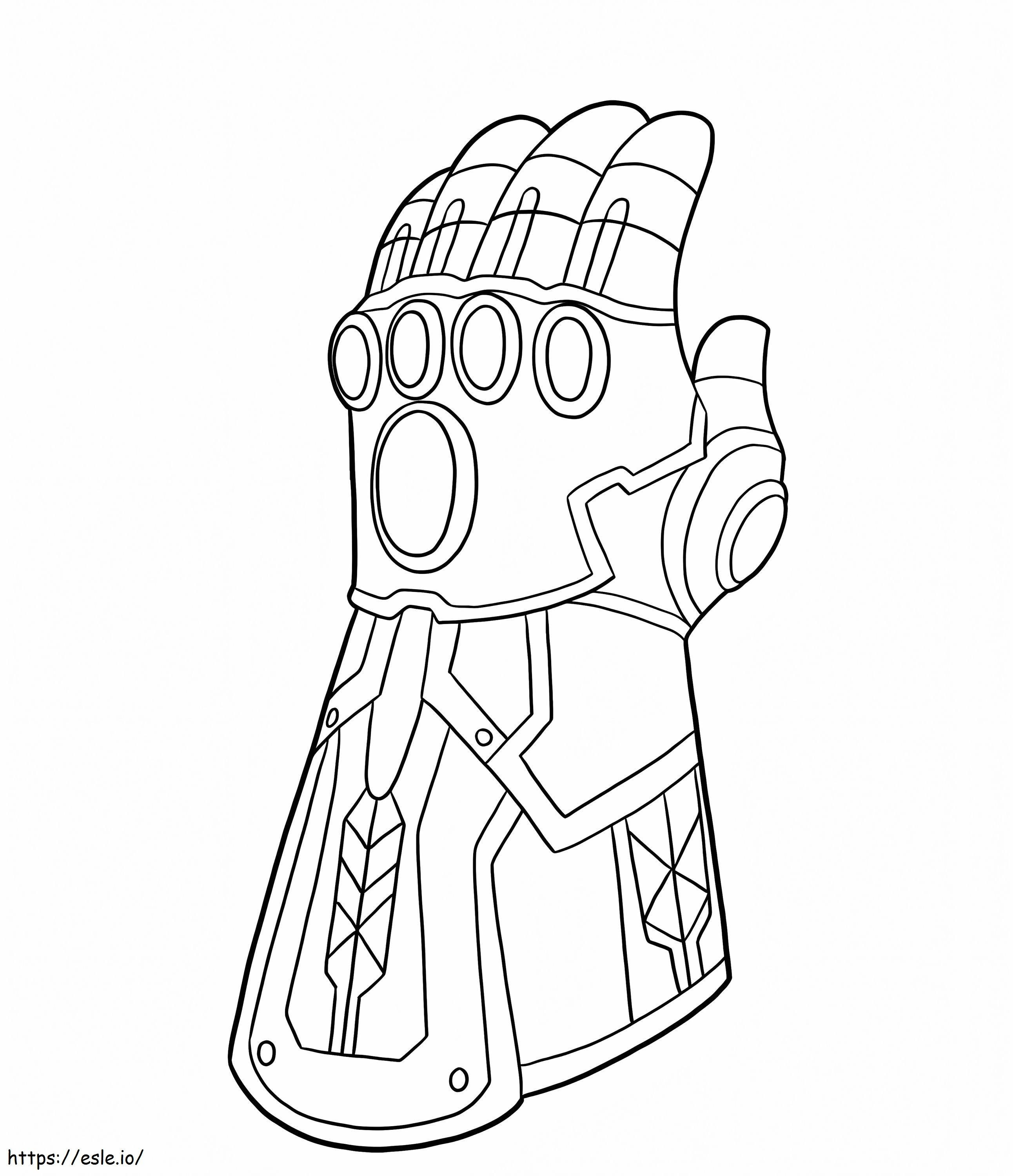 Pleasant Infinity Gauntlet coloring page