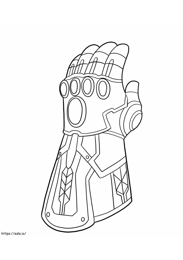Pleasant Infinity Gauntlet coloring page