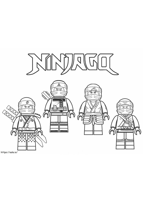 Ninjago 1 1024X768 värityskuva