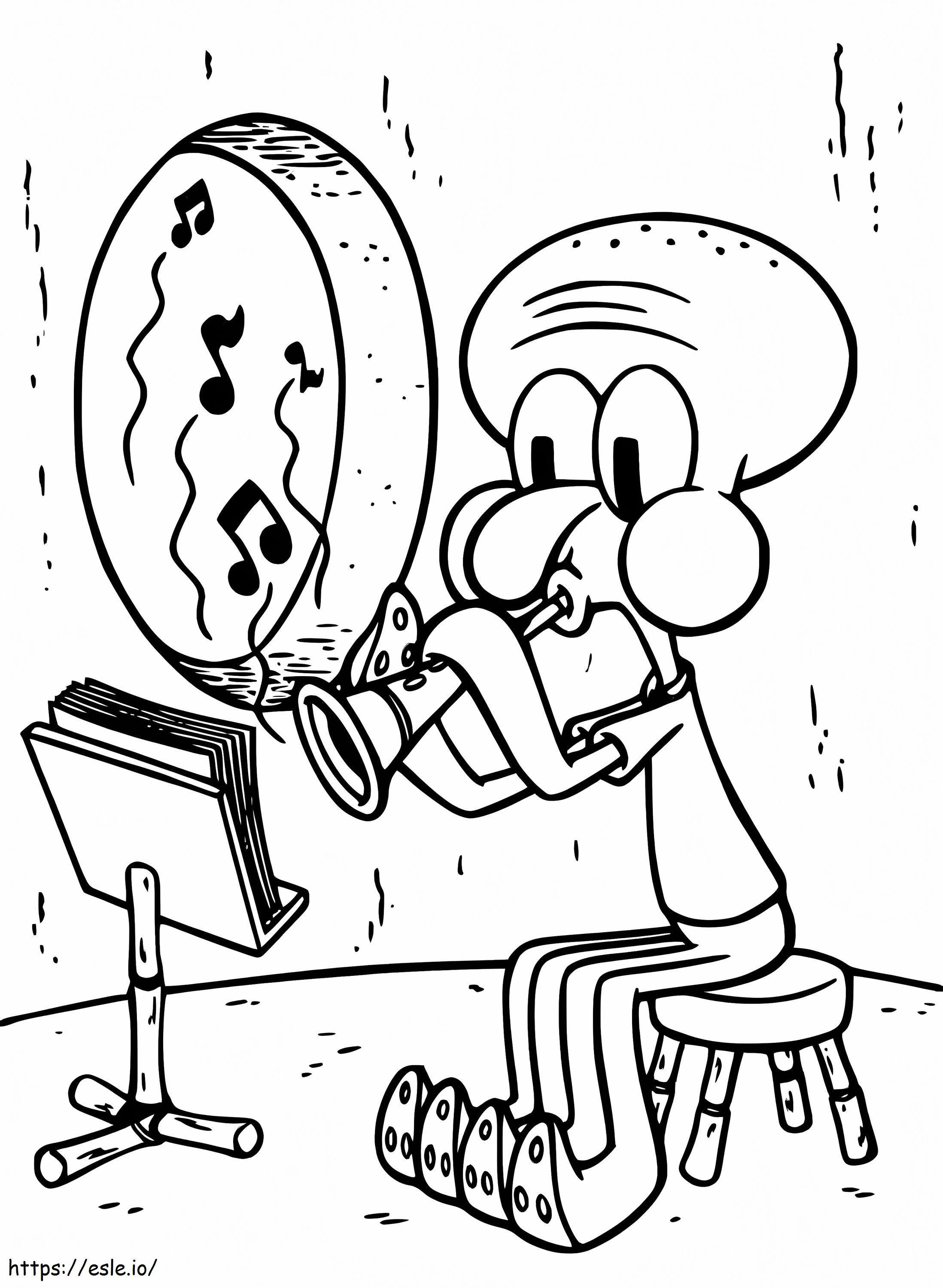 Squidward csápok zenével kifestő