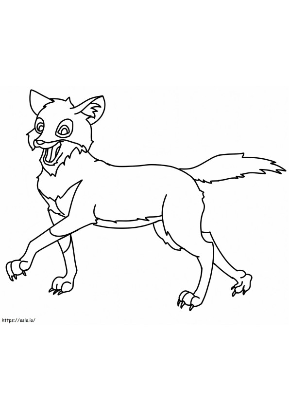 Ethiopia Wolf coloring page