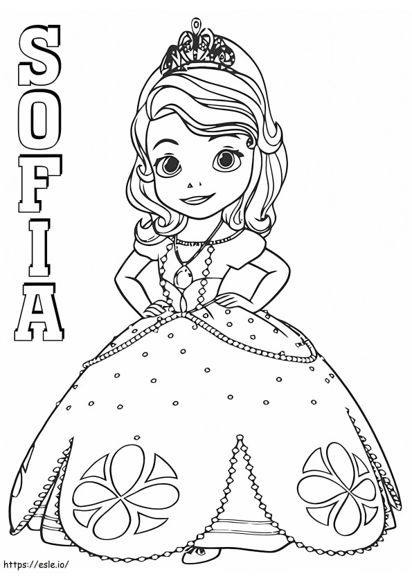 1528254679 Princesa Sofia Sofia Primera para colorear
