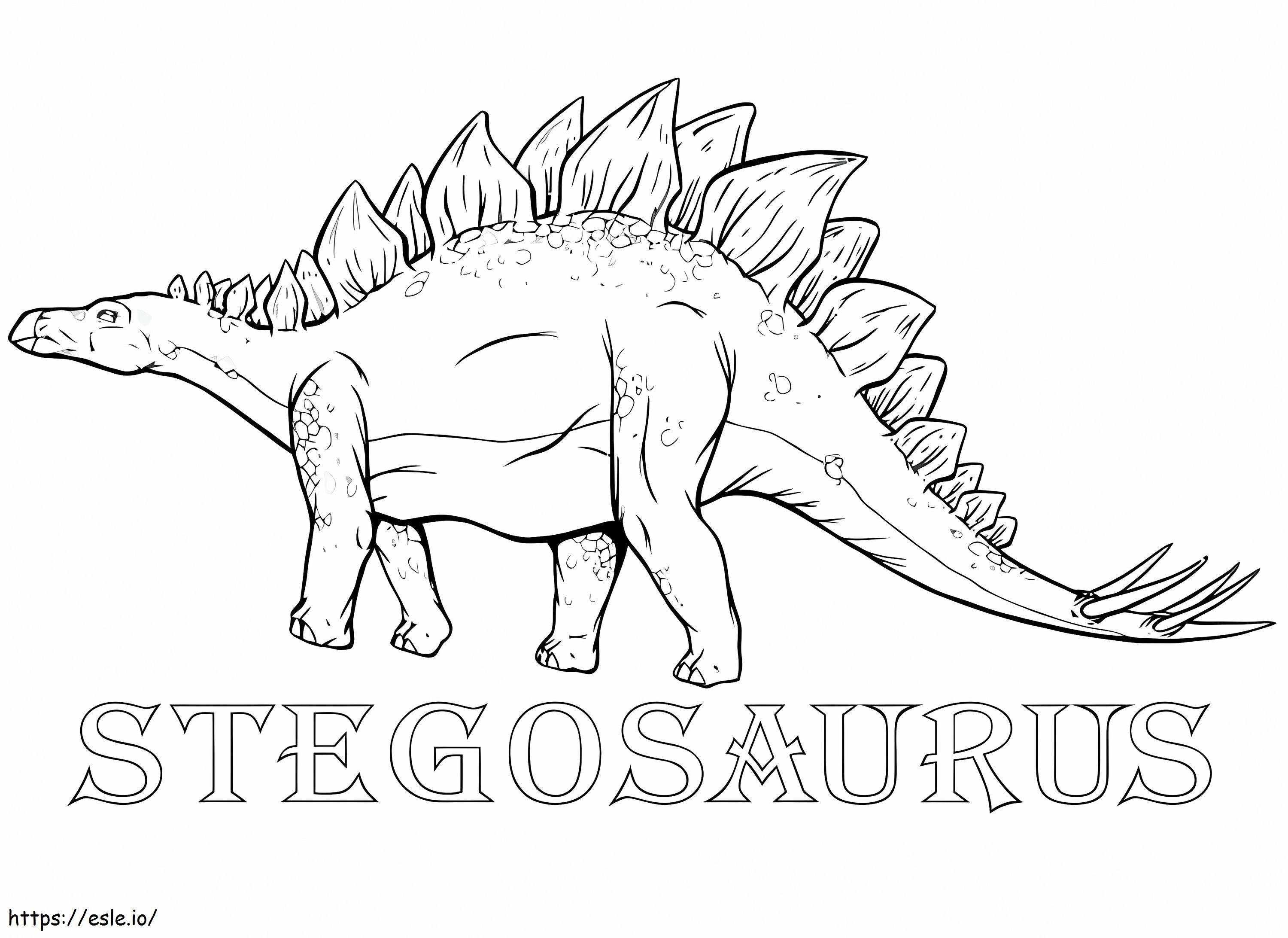 Stegosaurus 6 kleurplaat kleurplaat