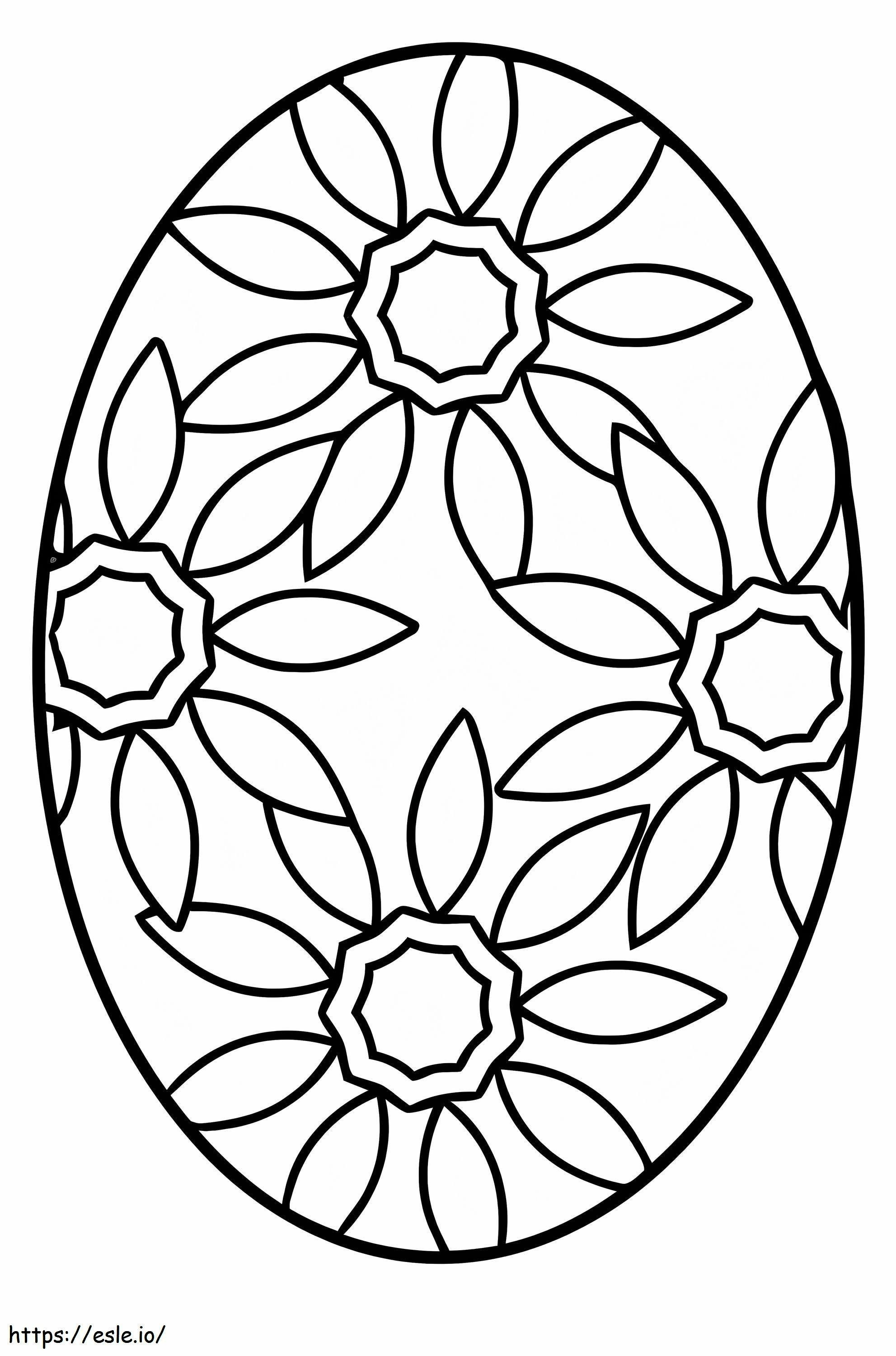 Four Eggs coloring page