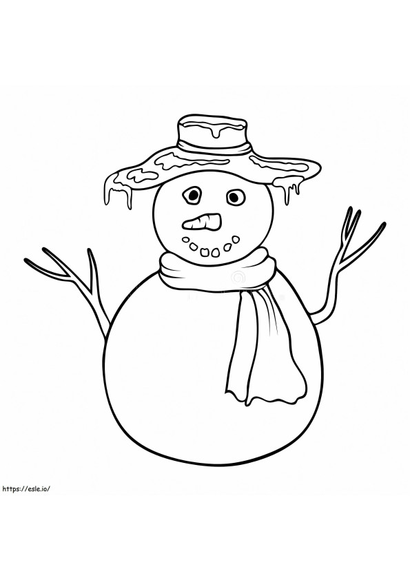 Bun om de zăpadă de colorat