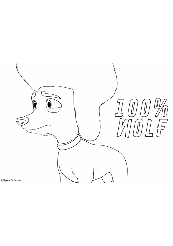 Freddy From 100 Wolf 1 coloring page