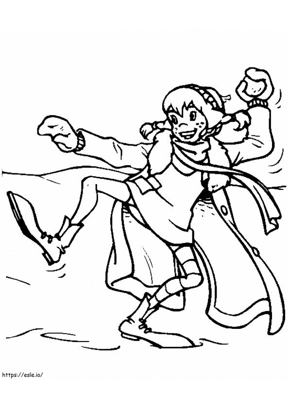 Pippi Longstocking To Color coloring page