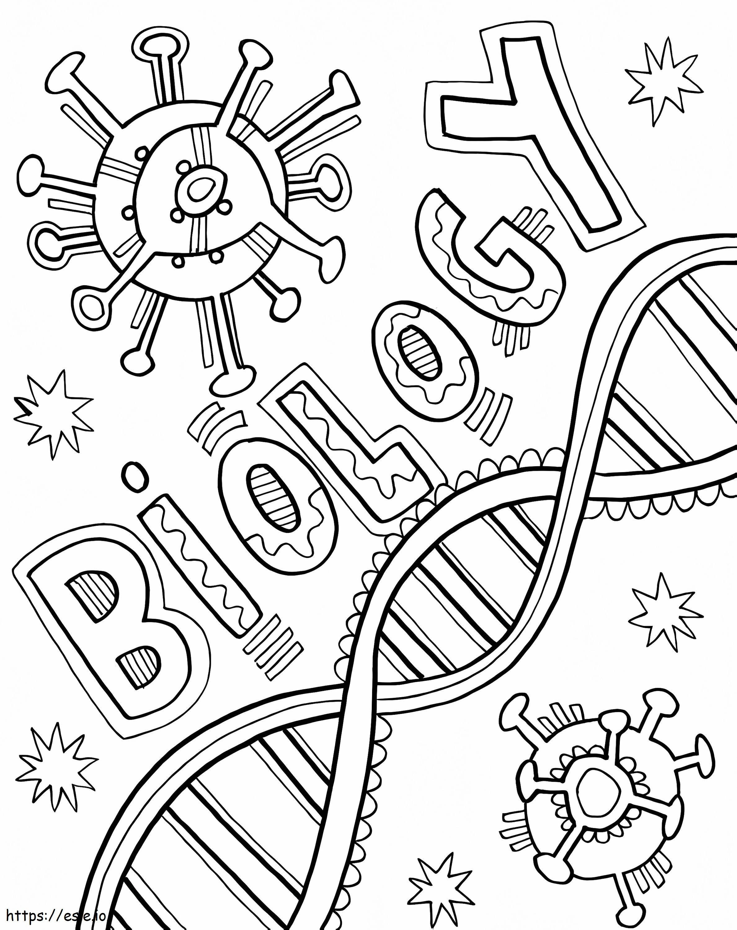 Biology Science coloring page