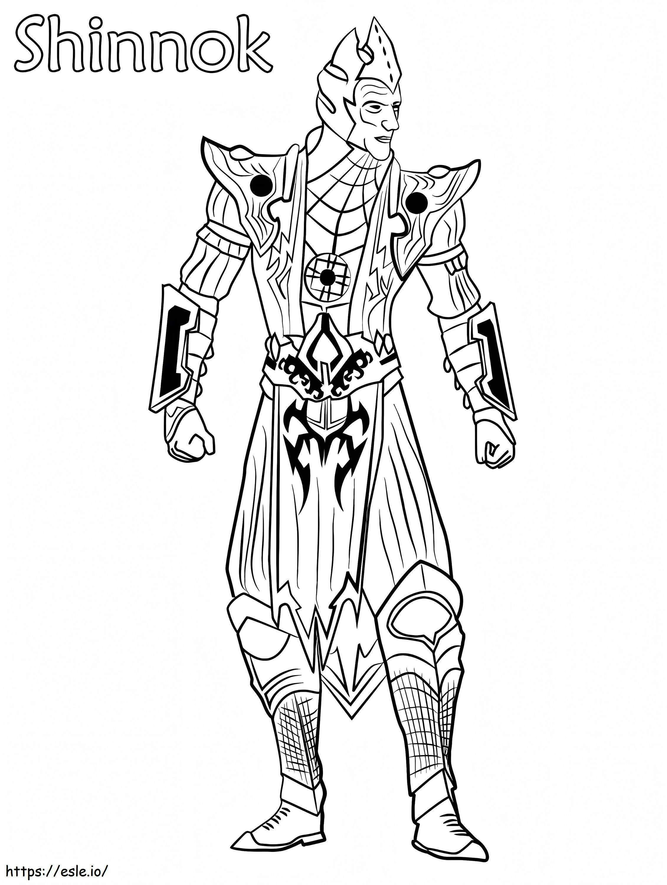 Coloriage Shinnok Mortal Kombat à imprimer dessin