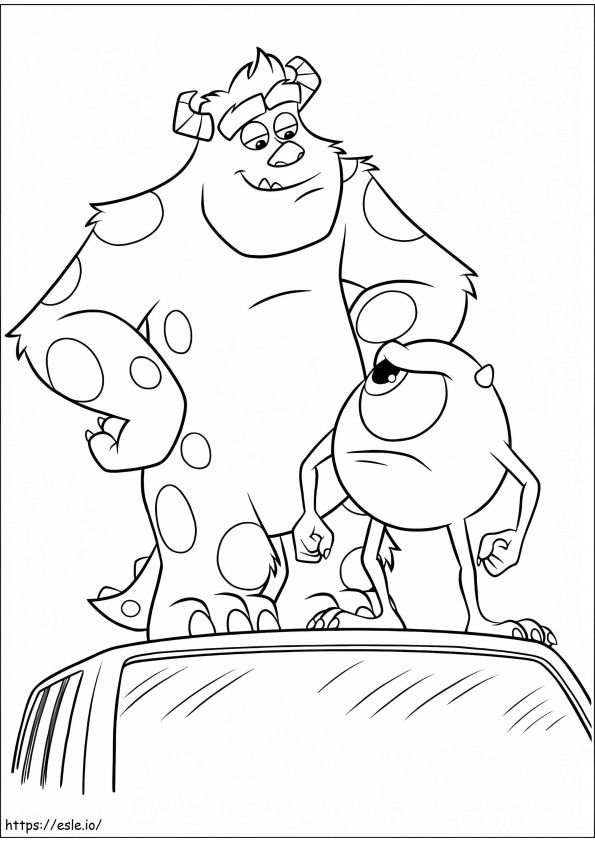 Monsters University 9 coloring page