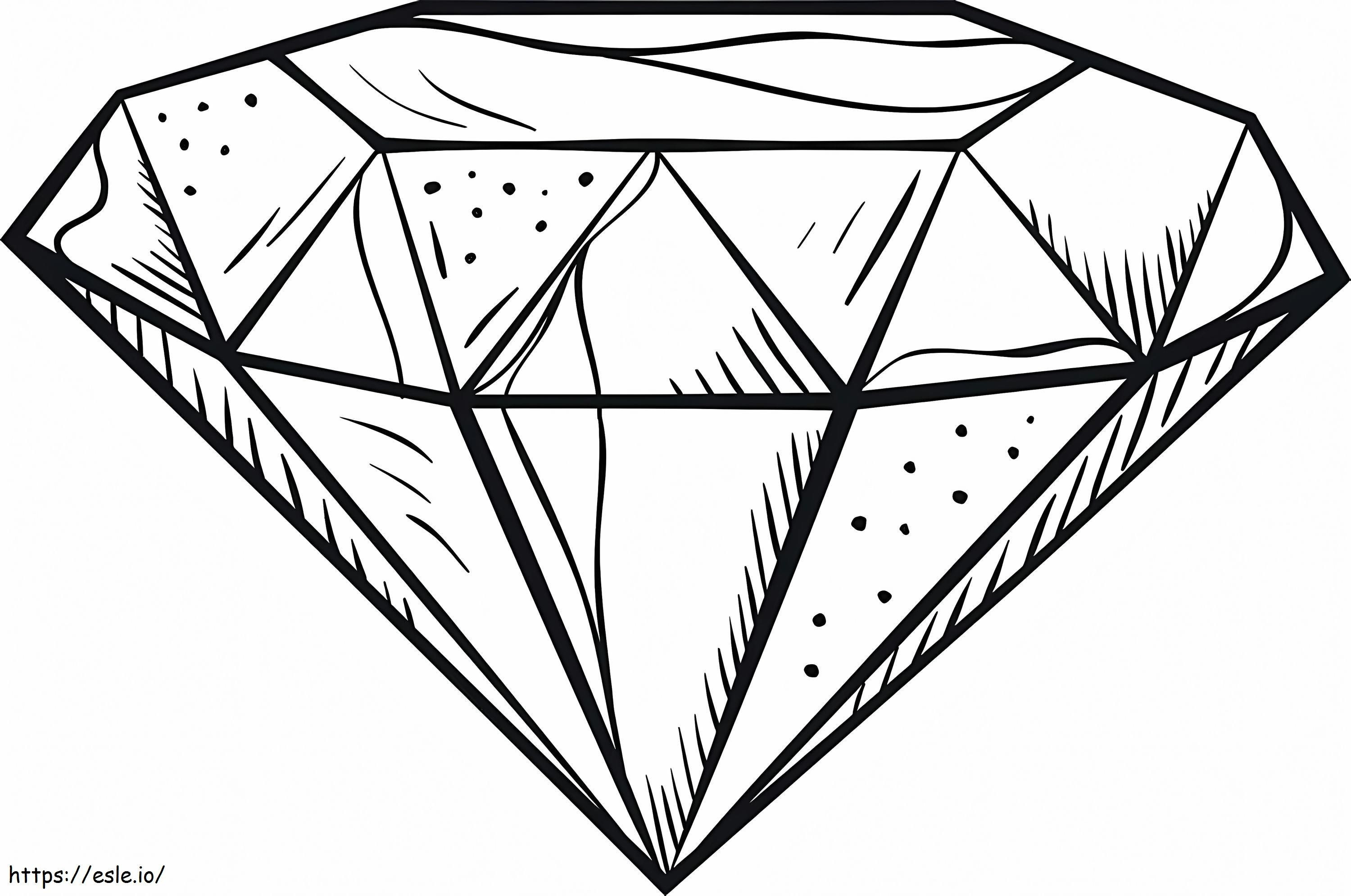 Diamant pentru copii de colorat