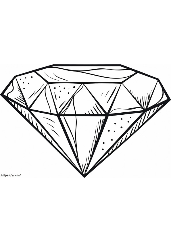 Coloriage Diamant pour enfant à imprimer dessin
