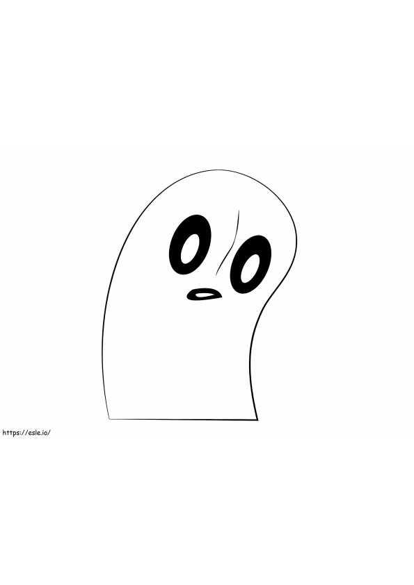 Napstablook Undertale coloring page