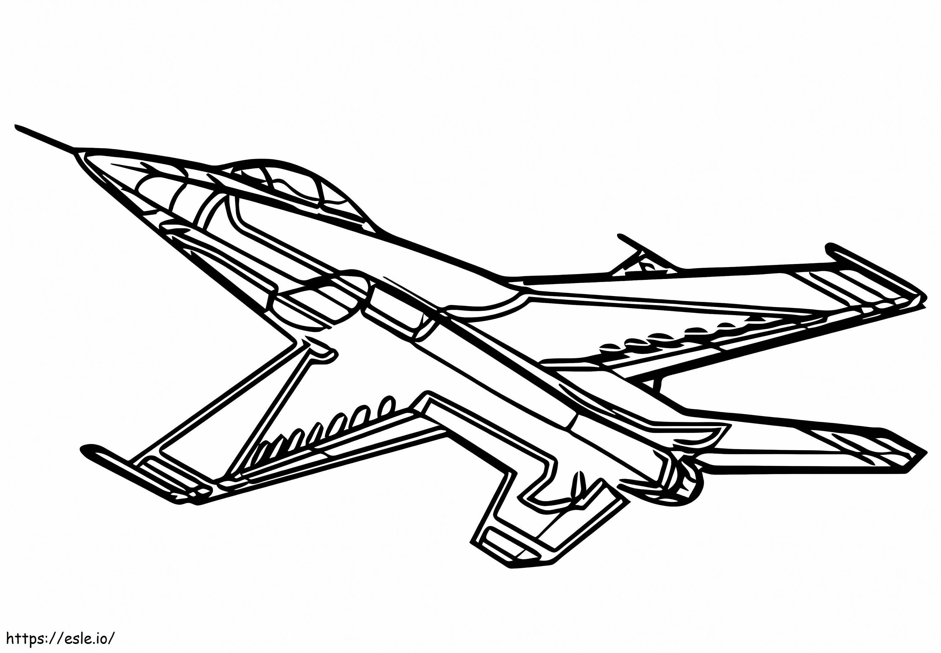 Fighter Jet 1 coloring page