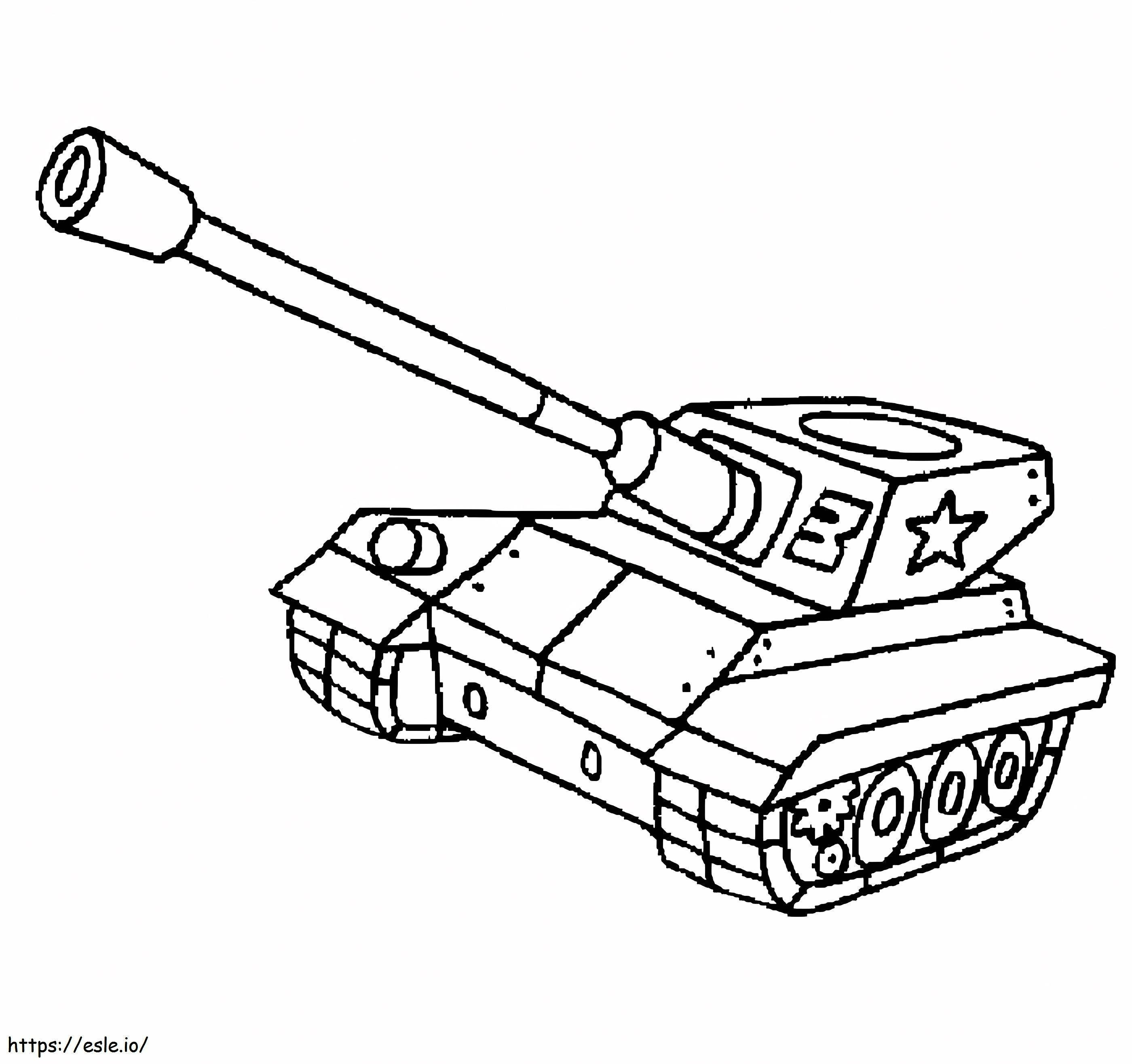 Winziger Panzer ausmalbilder