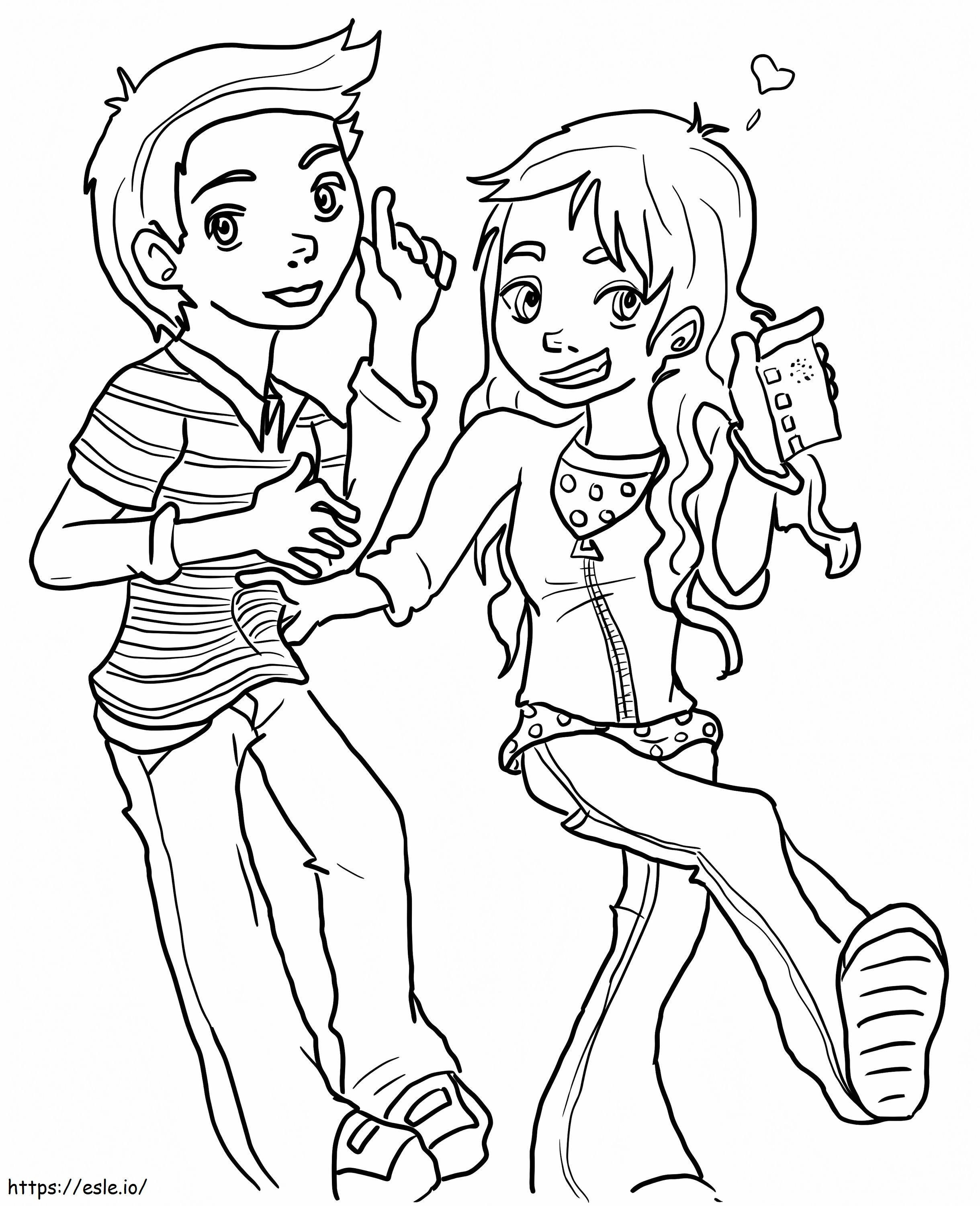 Sam And Freddie coloring page