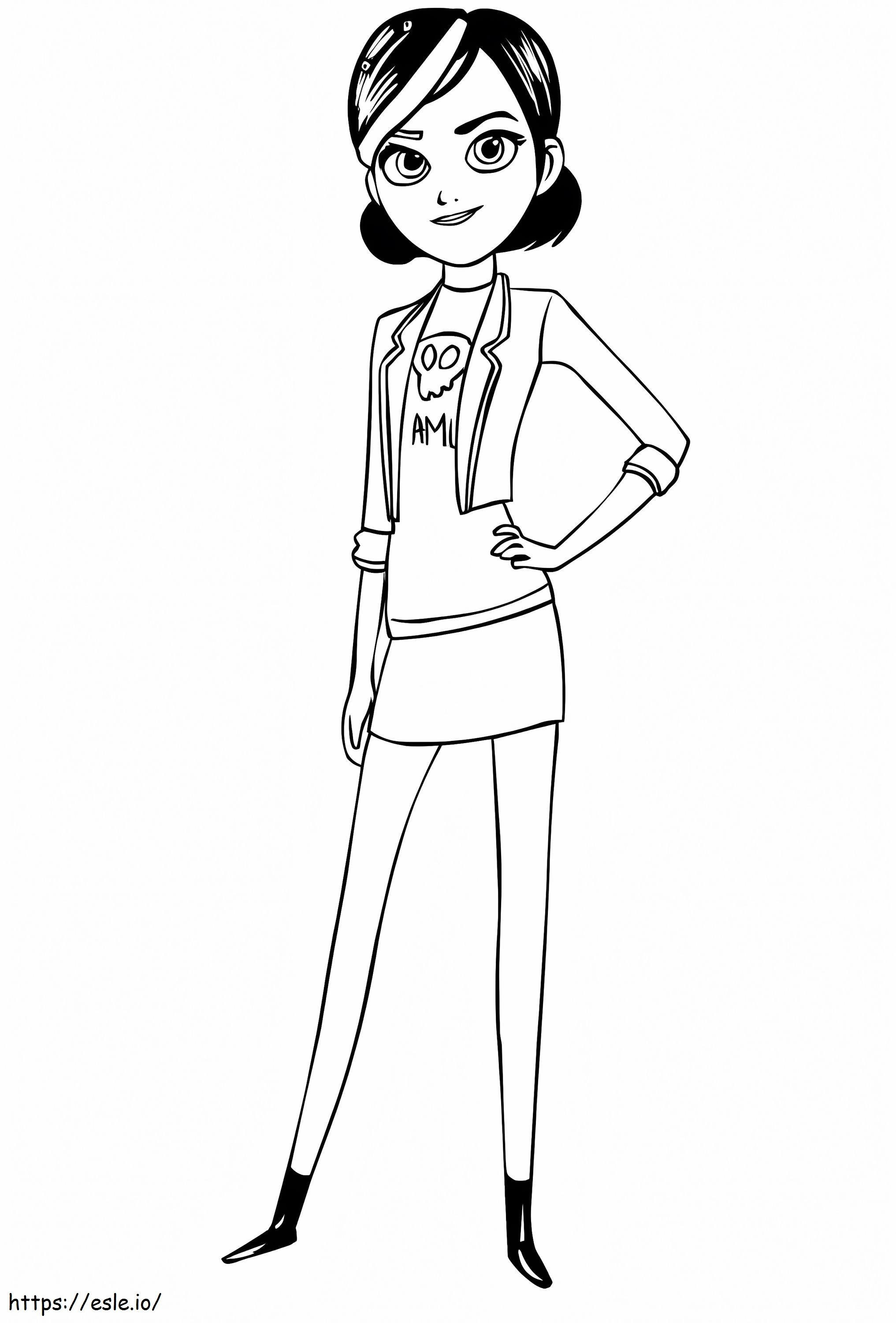 Claire From Trollhunters coloring page