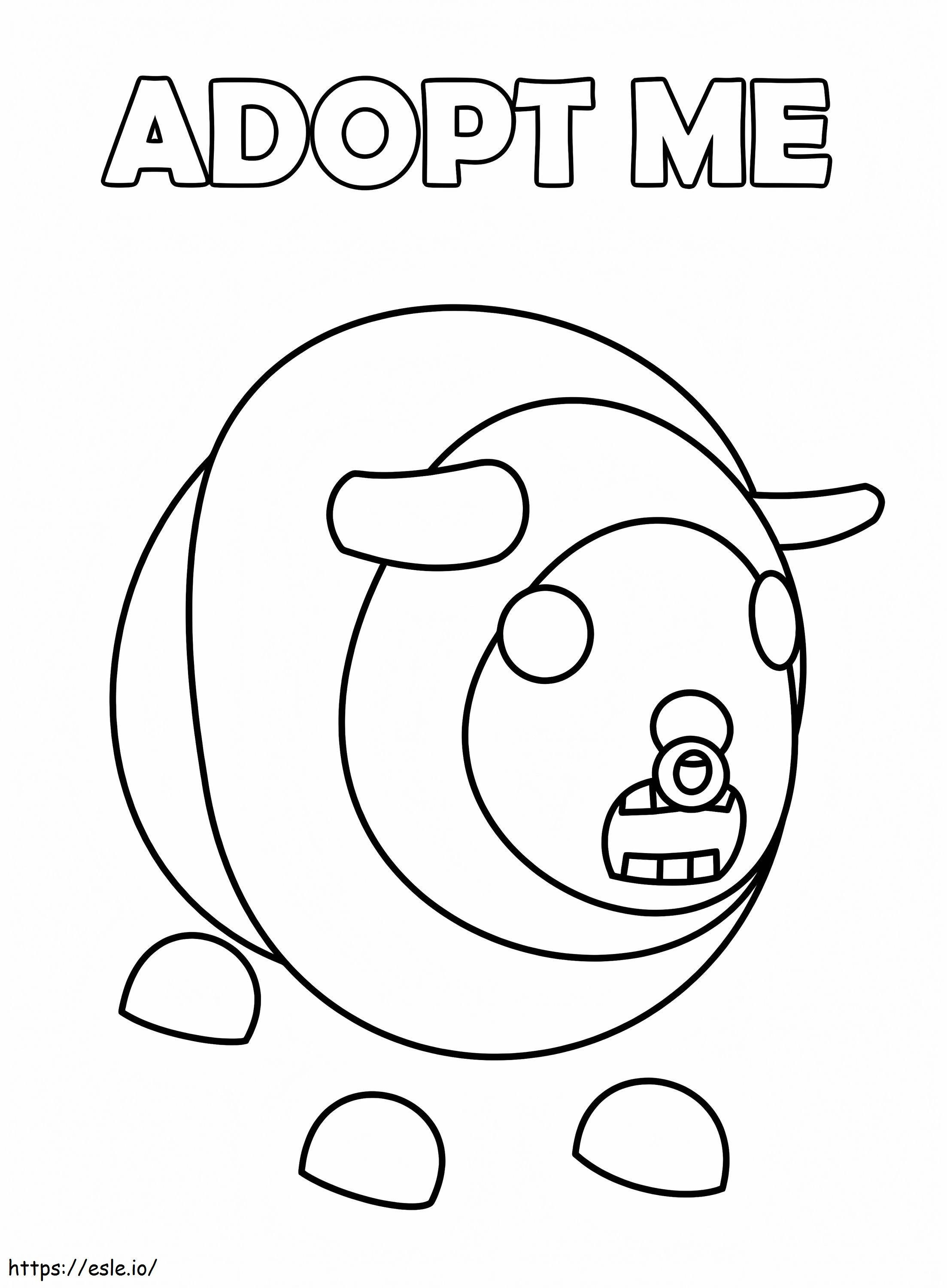 Bull Adopt Me coloring page