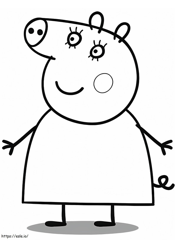 Mom Pig 774X1024 coloring page