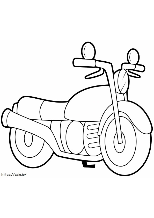 A Normal Motorcycle coloring page