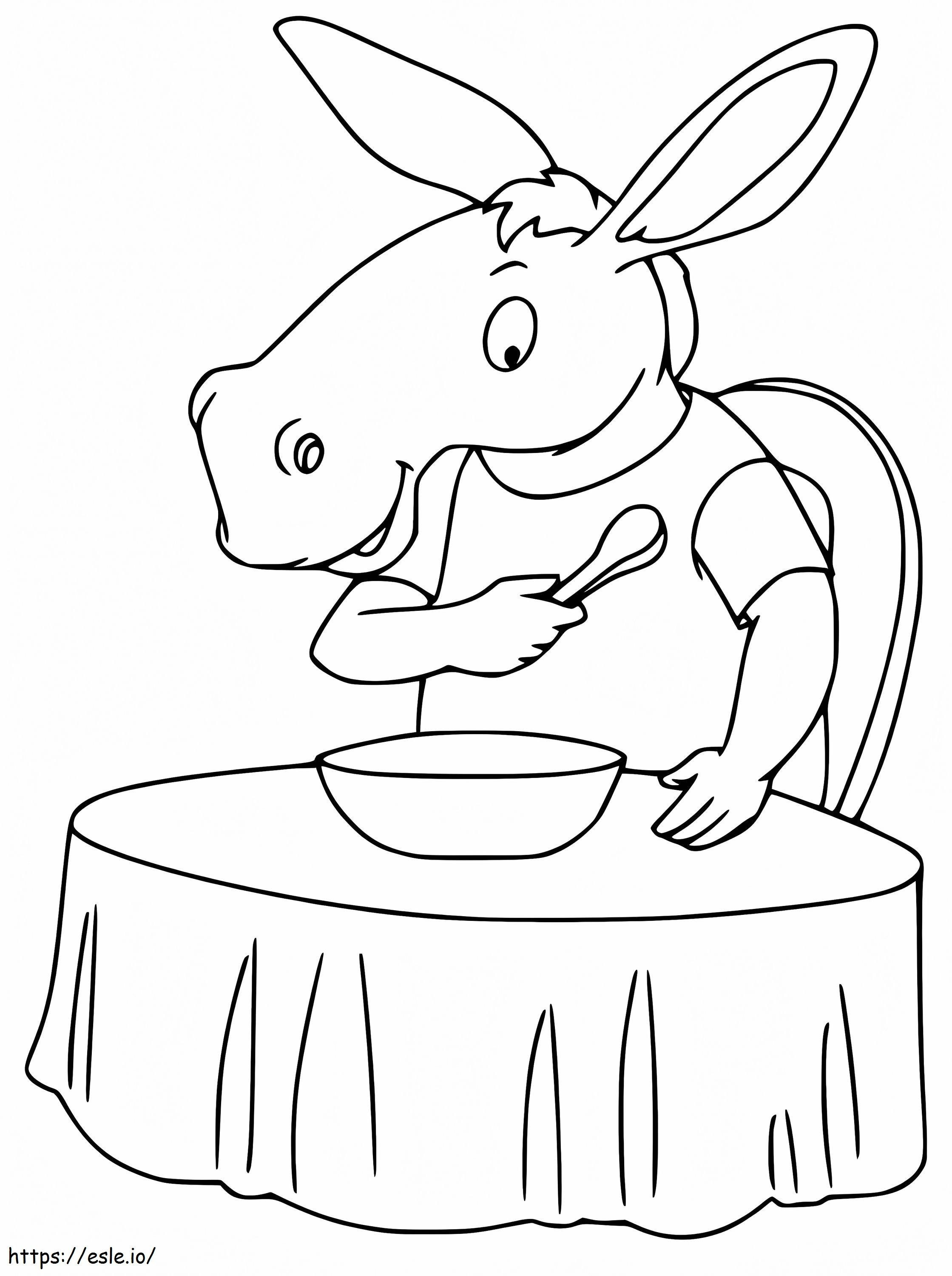 Funny Mule coloring page