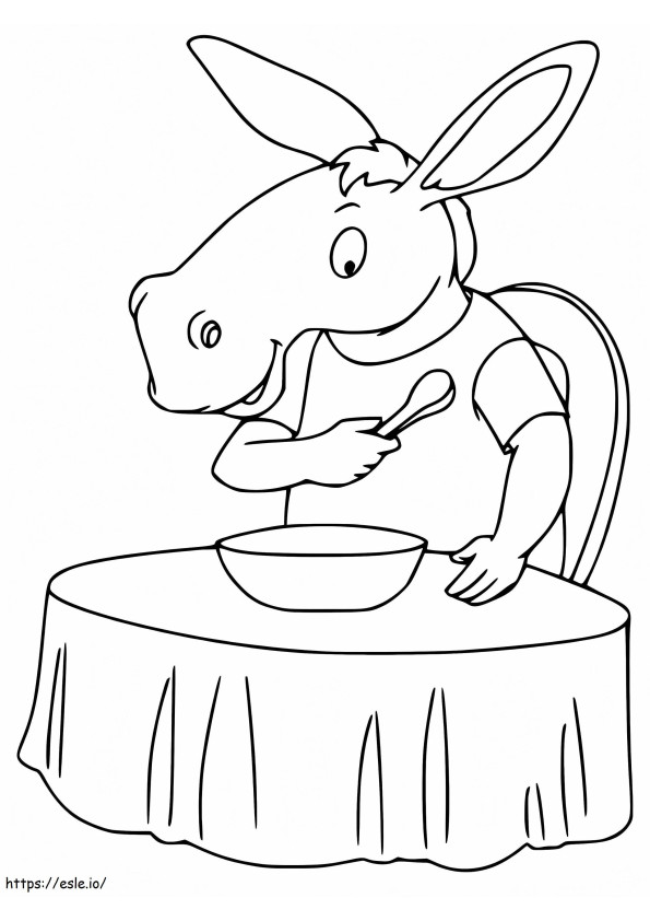 Funny Mule coloring page