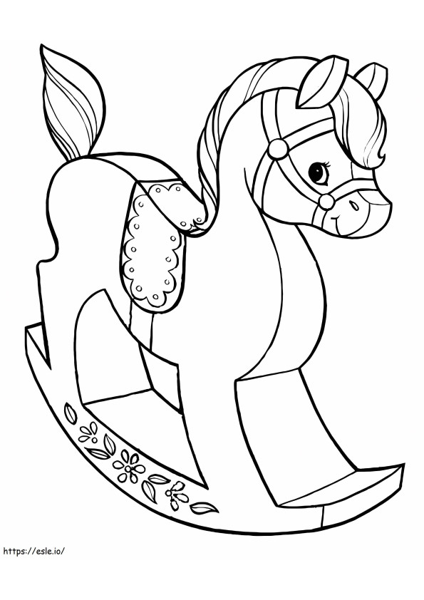 Horse Wood coloring page
