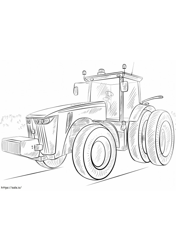 Tractor John Deere de colorat