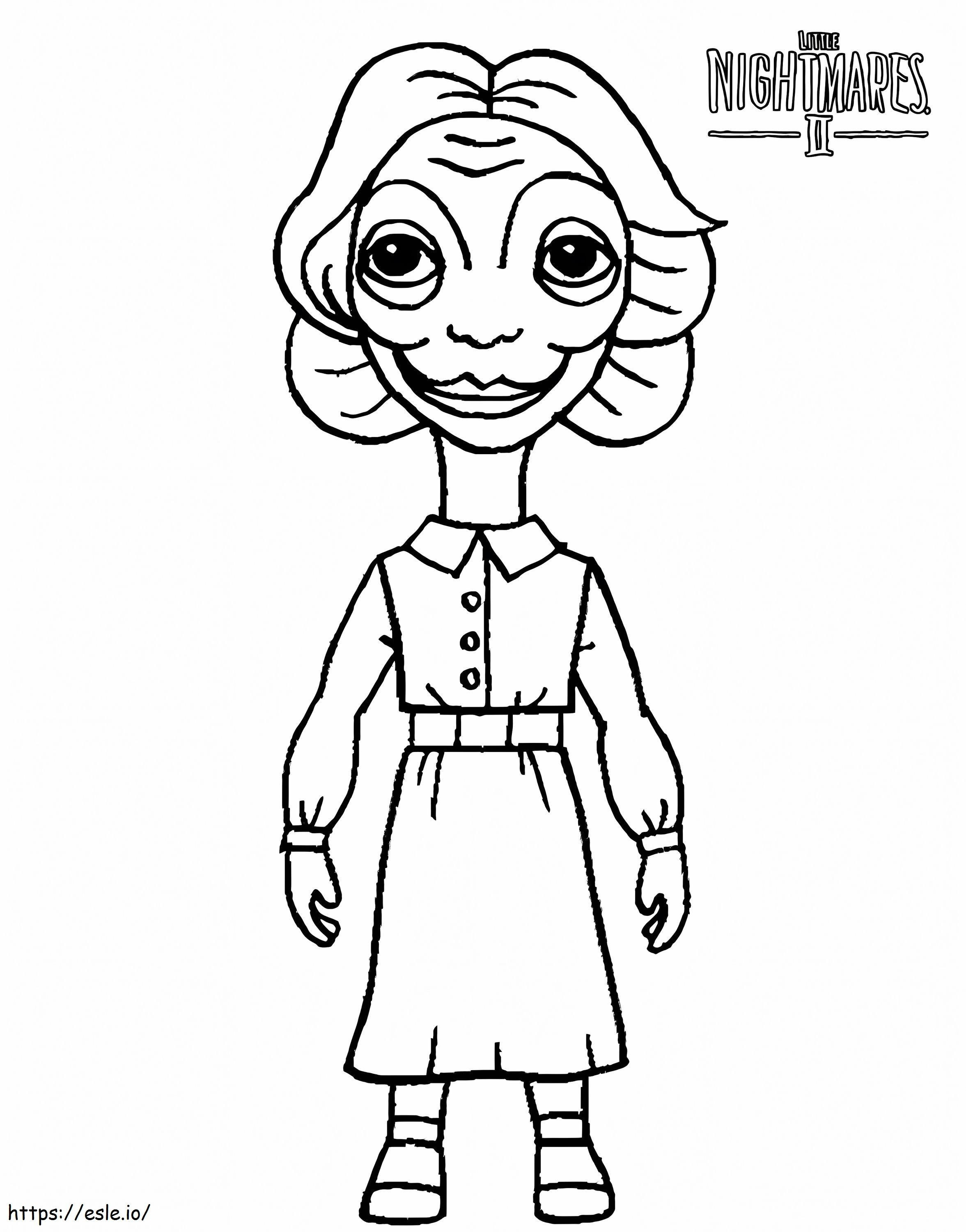 Teacher In Little Nightmares coloring page
