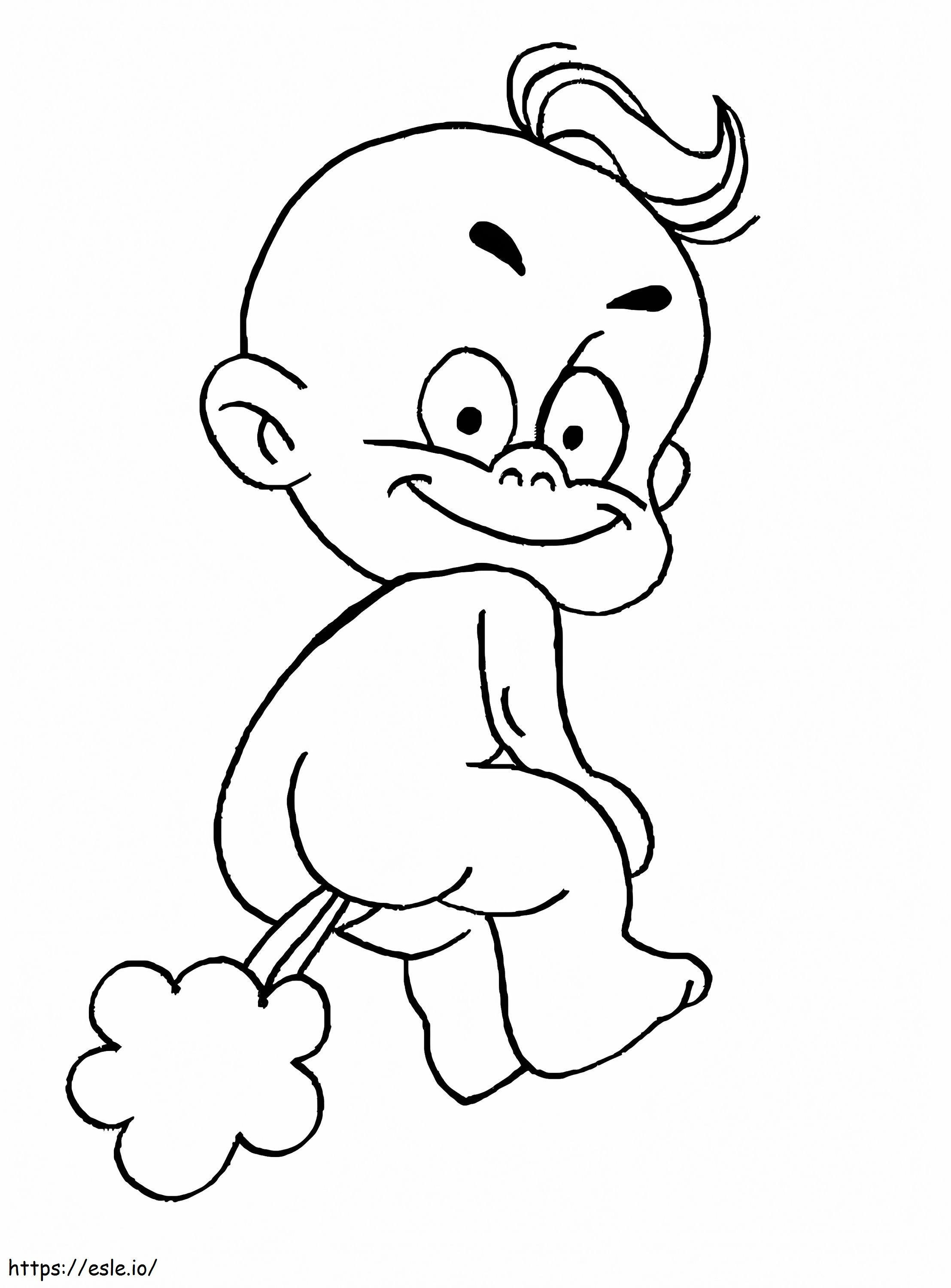 Winni Diaper For Kid coloring page