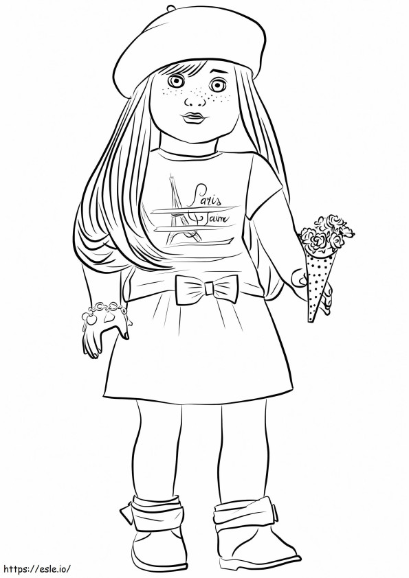 American Girl Grace Thomas coloring page