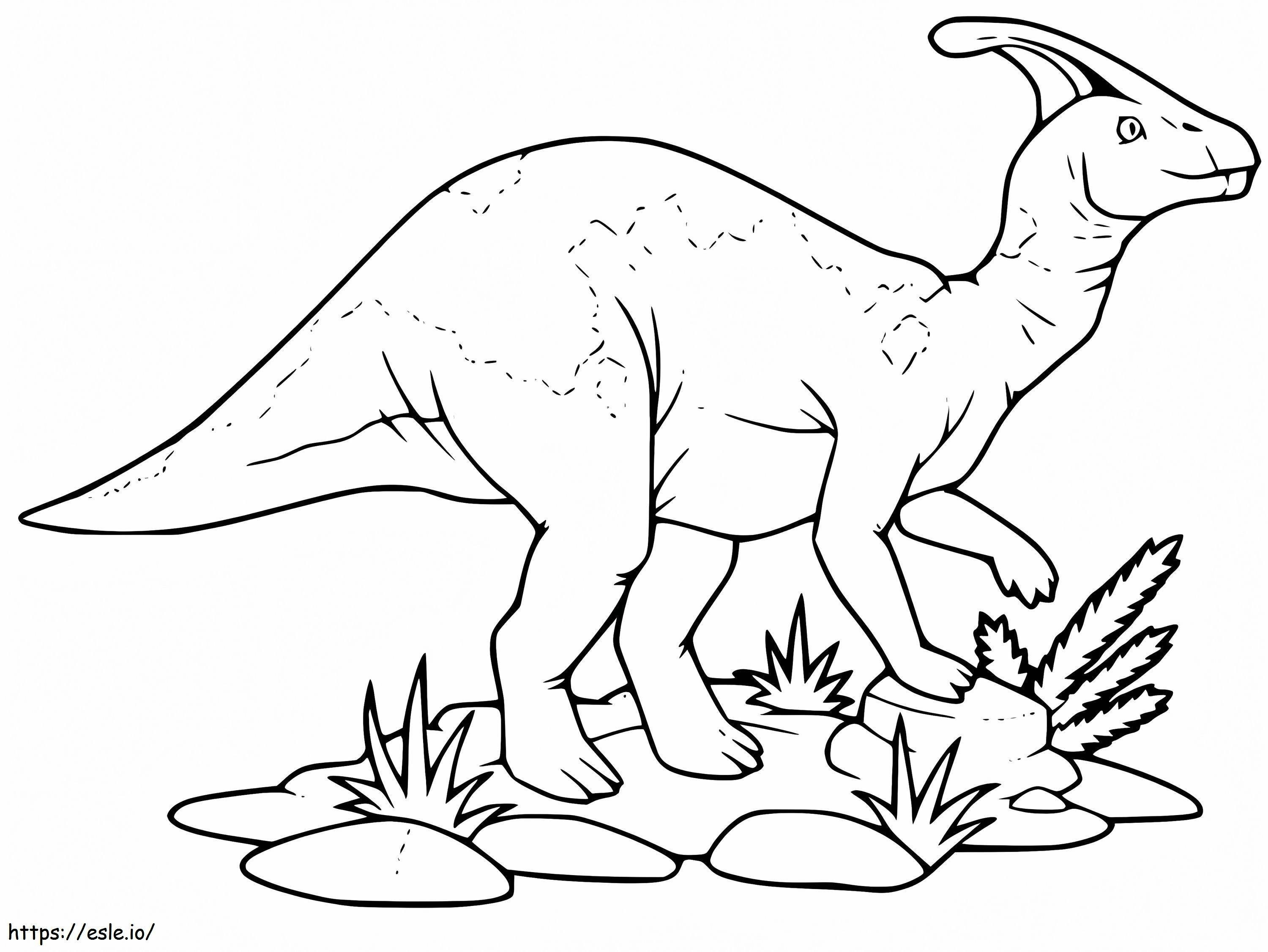 Coloriage Parasaurolophus 8 à imprimer dessin