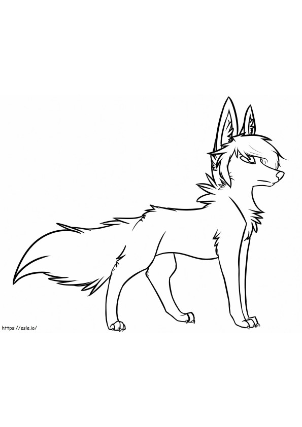 1532749249 Lovely Wolf A4 E1600318855324 coloring page