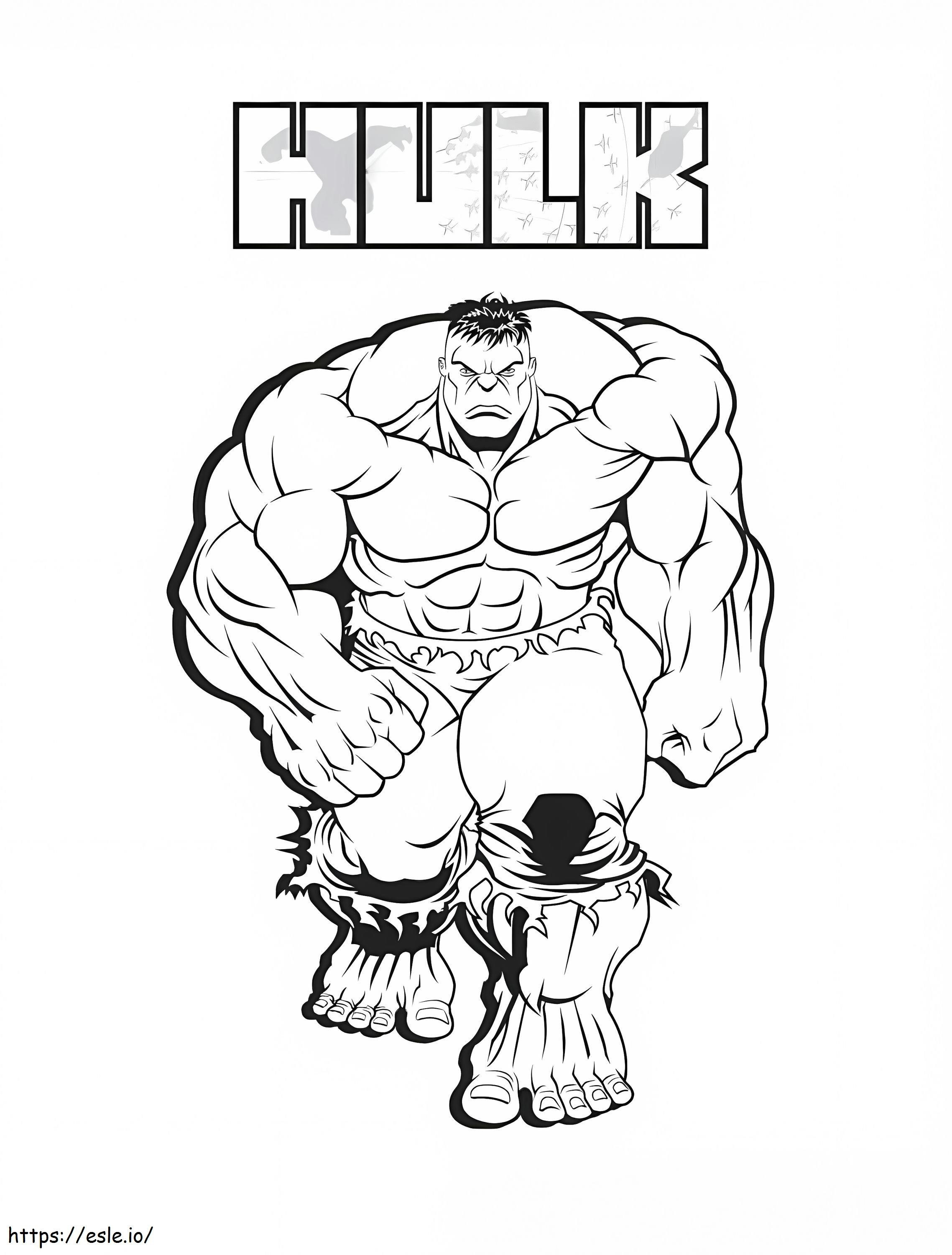 Hulk 12 de colorat