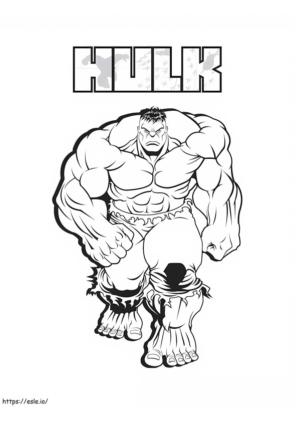 Hulk 12 coloring page