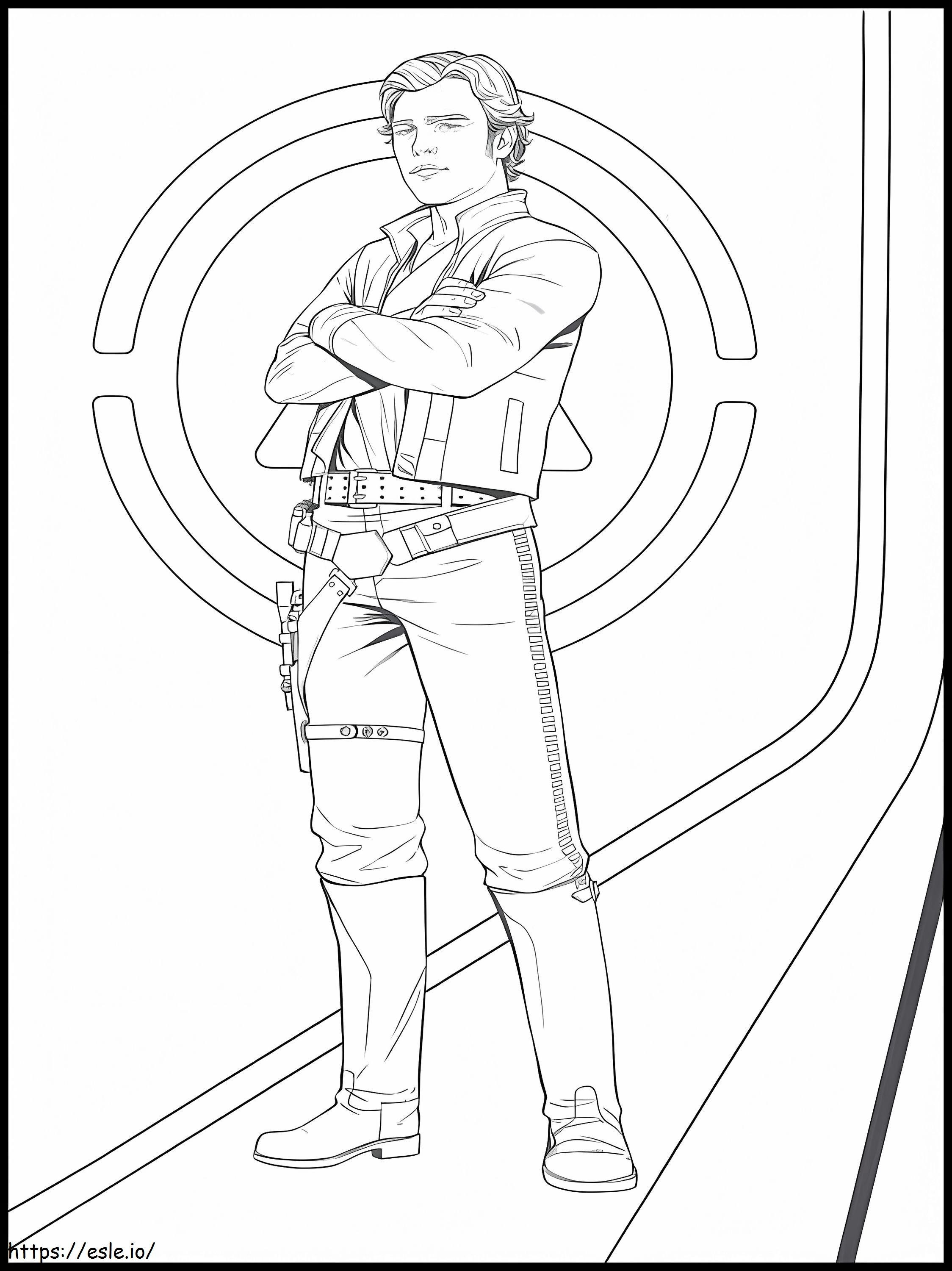 Cool Han Solo coloring page