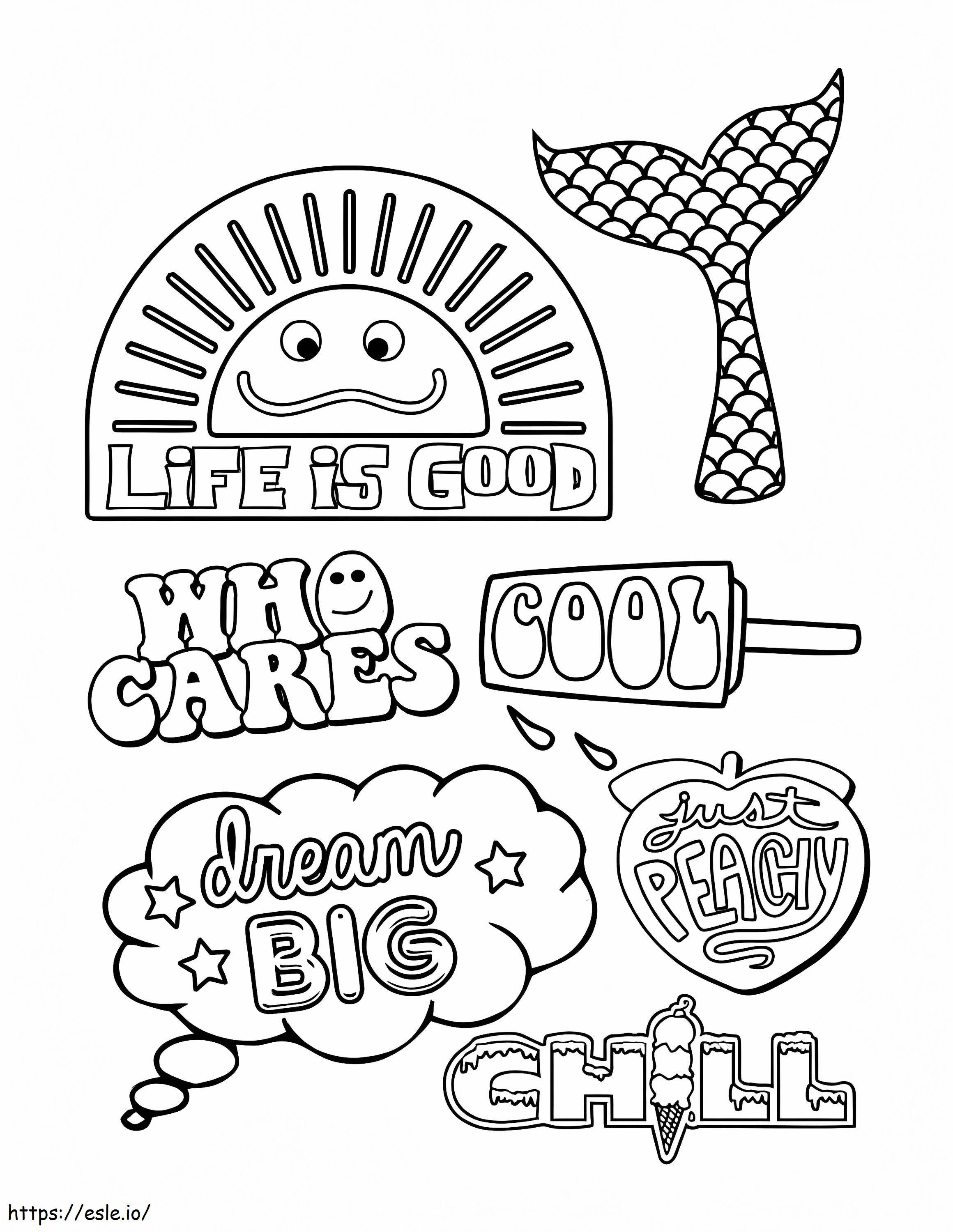 Aesthetic For Girls coloring page